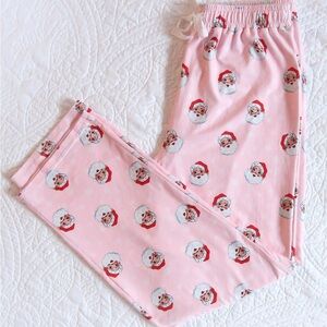 Pink Santa Pajamas
